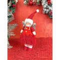 Red Skirt Christmas Angel with Glitter Silver Wings Christmas Table Décor - Little Surprise BoxRed Skirt Christmas Angel with Glitter Silver Wings Christmas Table Décor