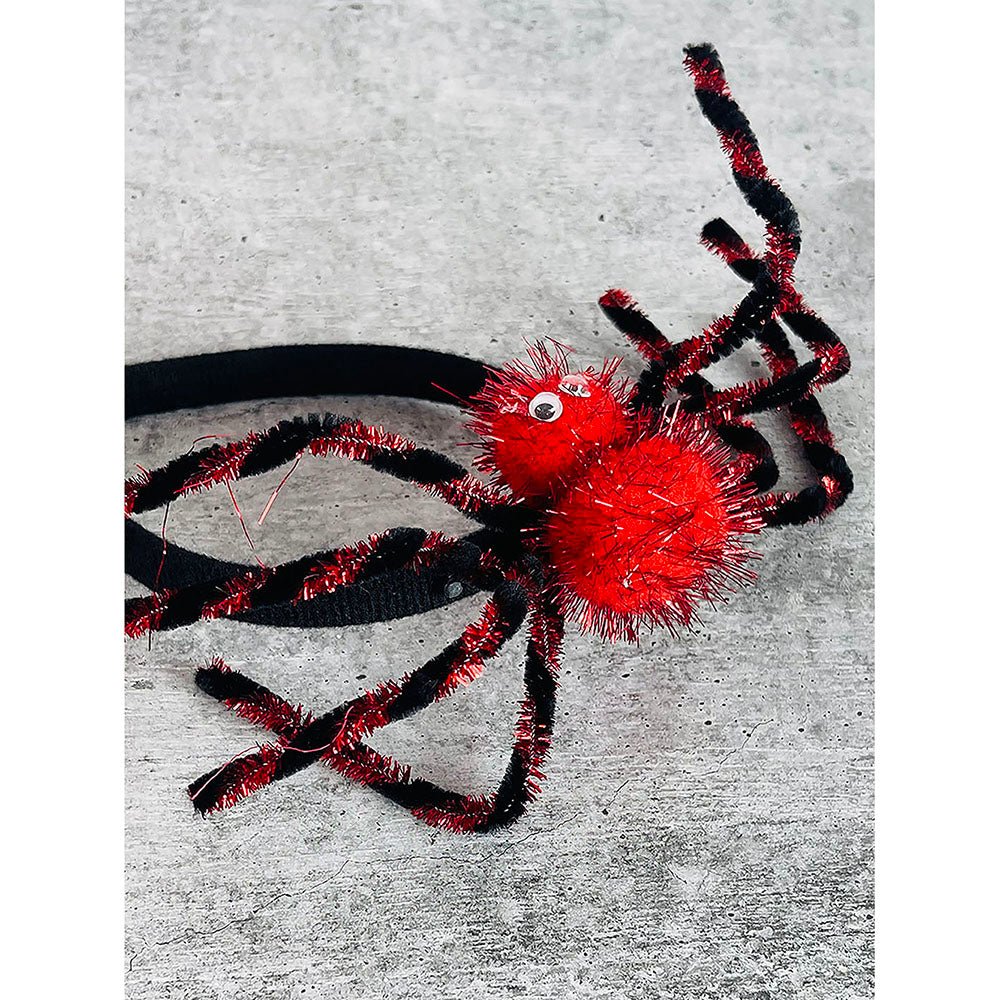 Red Spider themed Long Tentacles Headband Unique Halloween Party Hair Accessory - Little Surprise BoxRed Spider themed Long Tentacles Headband Unique Halloween Party Hair Accessory