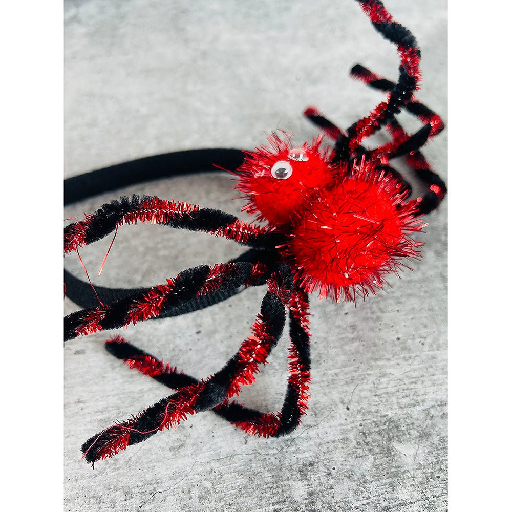 Red Spider themed Long Tentacles Headband Unique Halloween Party Hair Accessory - Little Surprise BoxRed Spider themed Long Tentacles Headband Unique Halloween Party Hair Accessory