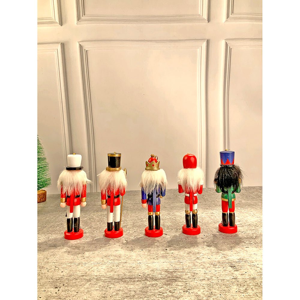 Royal theme, set of 5 wooden Nutcrackers , Christmas Tree Ornaments - Little Surprise BoxRoyal theme, set of 5 wooden Nutcrackers , Christmas Tree Ornaments