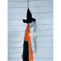 Scary Orange Hanging Long Haired Floating Ghost, Halloween Décor - Little Surprise BoxScary Orange Hanging Long Haired Floating Ghost, Halloween Décor