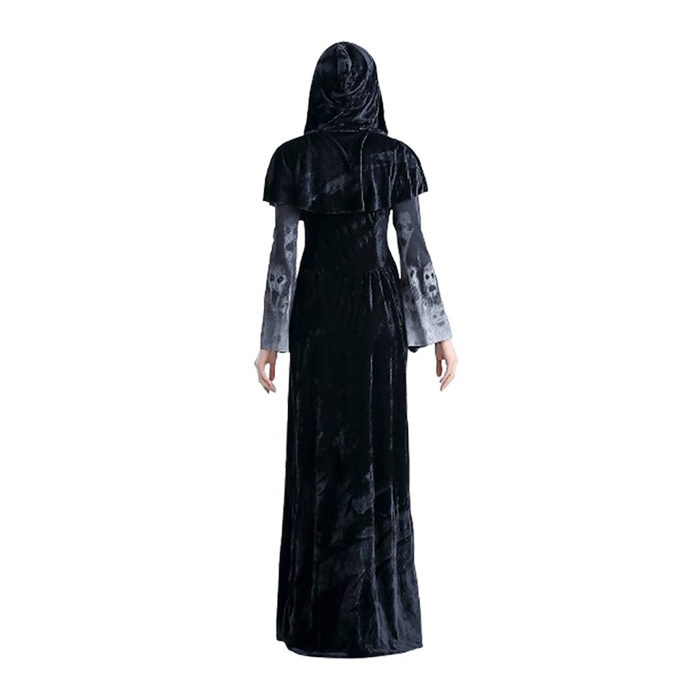 Screaming Ghosts Witch Robe Adults Halloween Costume Dress Up - Little Surprise BoxScreaming Ghosts Witch Robe Adults Halloween Costume Dress Up