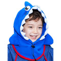 Shark Penguin theme Fleece Winter Cap covering Mouth, Neck and Head - Little Surprise BoxShark Penguin theme Fleece Winter Cap covering Mouth, Neck and Head