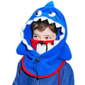 Shark Penguin theme Fleece Winter Cap covering Mouth, Neck and Head - Little Surprise BoxShark Penguin theme Fleece Winter Cap covering Mouth, Neck and Head