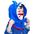 Shark Penguin theme Fleece Winter Cap covering Mouth, Neck and Head - Little Surprise BoxShark Penguin theme Fleece Winter Cap covering Mouth, Neck and Head