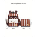 Shiny Brown Bear Lunchbag and Ergonomic School Backpack for Kids.(2 pcs set) - Little Surprise BoxShiny Brown Bear Lunchbag and Ergonomic School Backpack for Kids.(2 pcs set)