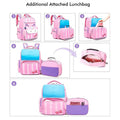 Shiny Pink Cat Lunchbag and Ergonomic School Backpack for Kids.(2 pcs set) - Little Surprise BoxShiny Pink Cat Lunchbag and Ergonomic School Backpack for Kids.(2 pcs set)