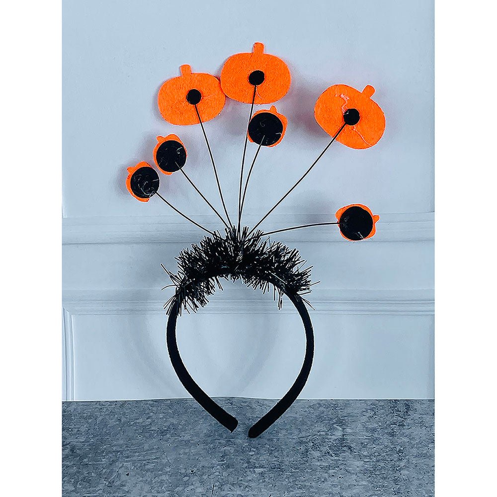 Spooky Pumpkin Bouncy Springed Hairband accessory for Halloween Party - Little Surprise BoxSpooky Pumpkin Bouncy Springed Hairband accessory for Halloween Party