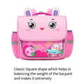 Square Shape 3d Ears Rabbit Space School Backpack for Toddlers & Kids - Little Surprise BoxSquare Shape 3d Ears Rabbit Space School Backpack for Toddlers & Kids