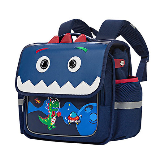 Square shape 3d Tail Dino Space theme School Backpack for Kids - Little Surprise BoxSquare shape 3d Tail Dino Space theme School Backpack for Kids