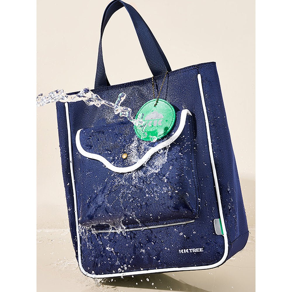 Stylish Casual Navy Blue Tote Bag with Adjustable Strap - Little Surprise BoxStylish Casual Navy Blue Tote Bag with Adjustable Strap