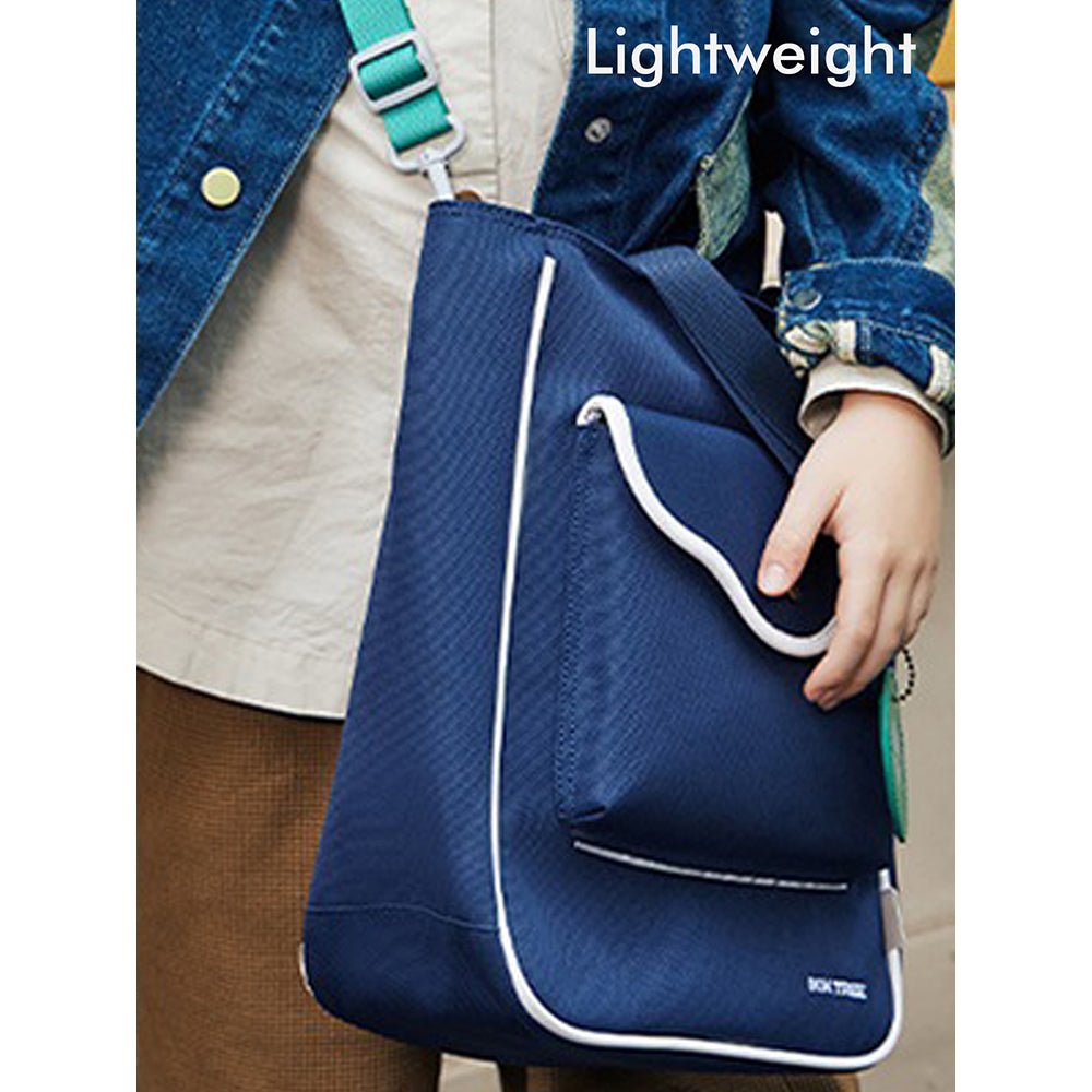 Stylish Casual Navy Blue Tote Bag with Adjustable Strap - Little Surprise BoxStylish Casual Navy Blue Tote Bag with Adjustable Strap