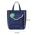 Stylish Casual Navy Blue Tote Bag with Adjustable Strap - Little Surprise BoxStylish Casual Navy Blue Tote Bag with Adjustable Strap