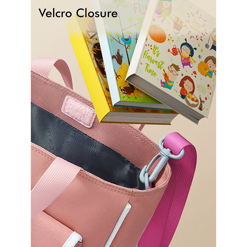 Stylish Casual Peach Tote Bag with Adjustable Strap - Little Surprise BoxStylish Casual Peach Tote Bag with Adjustable Strap