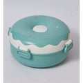 Teal Donut Medium Size, Stainless Steel Lunch Box, 300ml - Little Surprise BoxTeal Donut Medium Size, Stainless Steel Lunch Box, 300ml