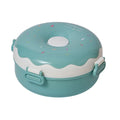 Teal Donut Medium Size, Stainless Steel Lunch Box, 300ml - Little Surprise BoxTeal Donut Medium Size, Stainless Steel Lunch Box, 300ml