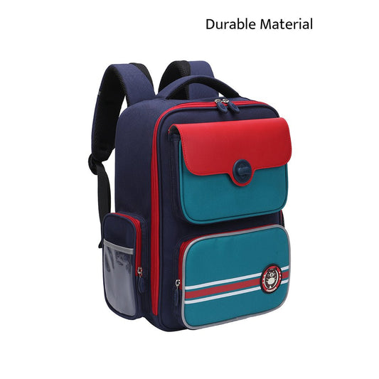 Teal with Red Flap Ergonomic Anti gravity Shock absorption School Backpack for Kids - Little Surprise BoxTeal with Red Flap Ergonomic Anti gravity Shock absorption School Backpack for Kids