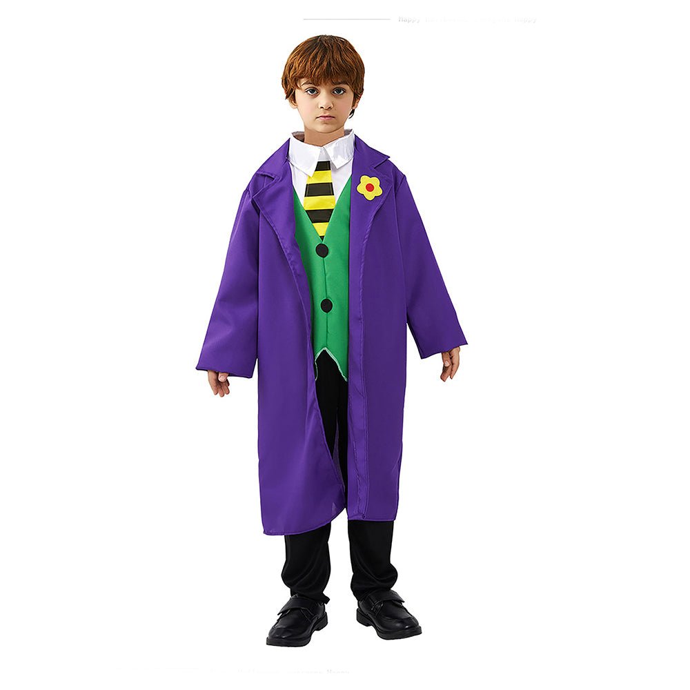 The Superhero Joker Theme Kids Halloween Costume - Little Surprise BoxThe Superhero Joker Theme Kids Halloween Costume