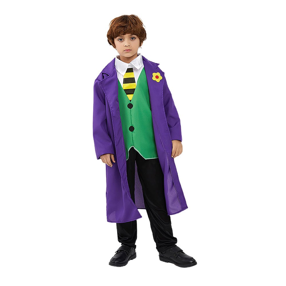 The Superhero Joker Theme Kids Halloween Costume - Little Surprise BoxThe Superhero Joker Theme Kids Halloween Costume