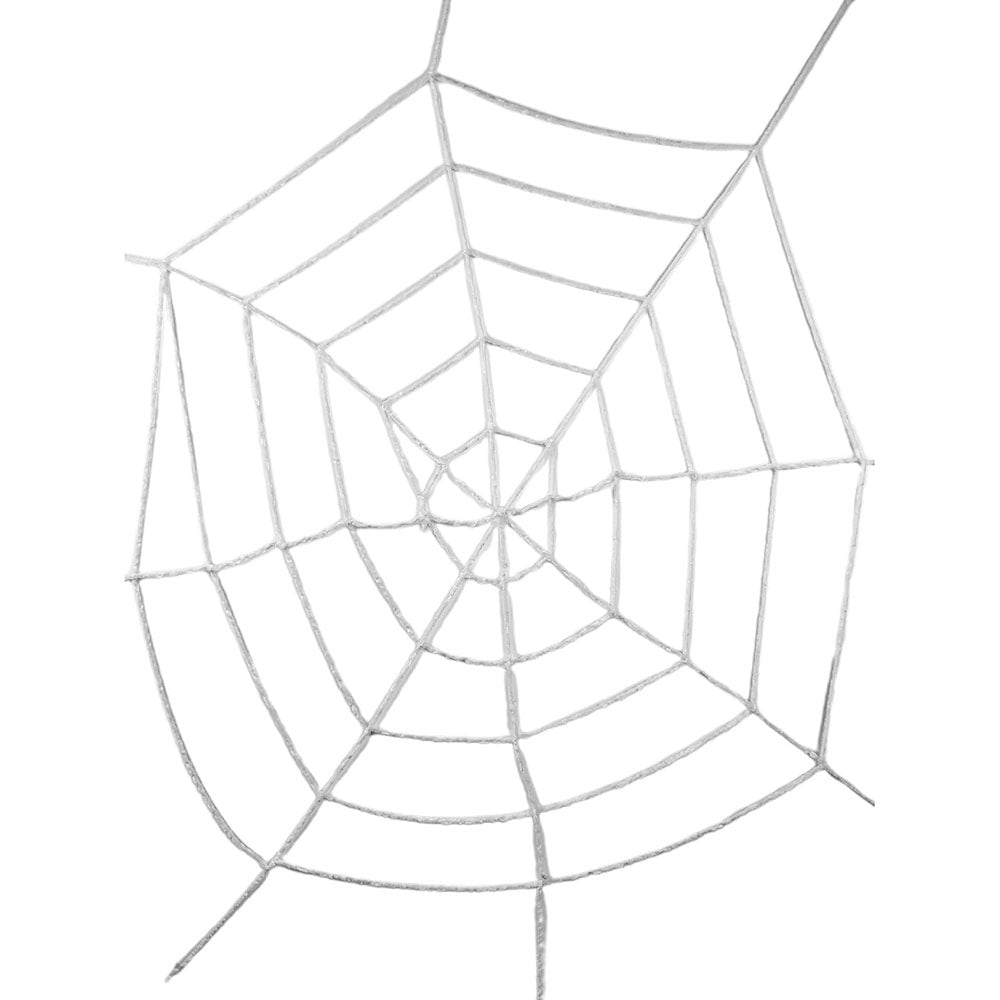 Thick 4 feet White Spider web for Halloween Décor - Little Surprise BoxThick 4 feet White Spider web for Halloween Décor