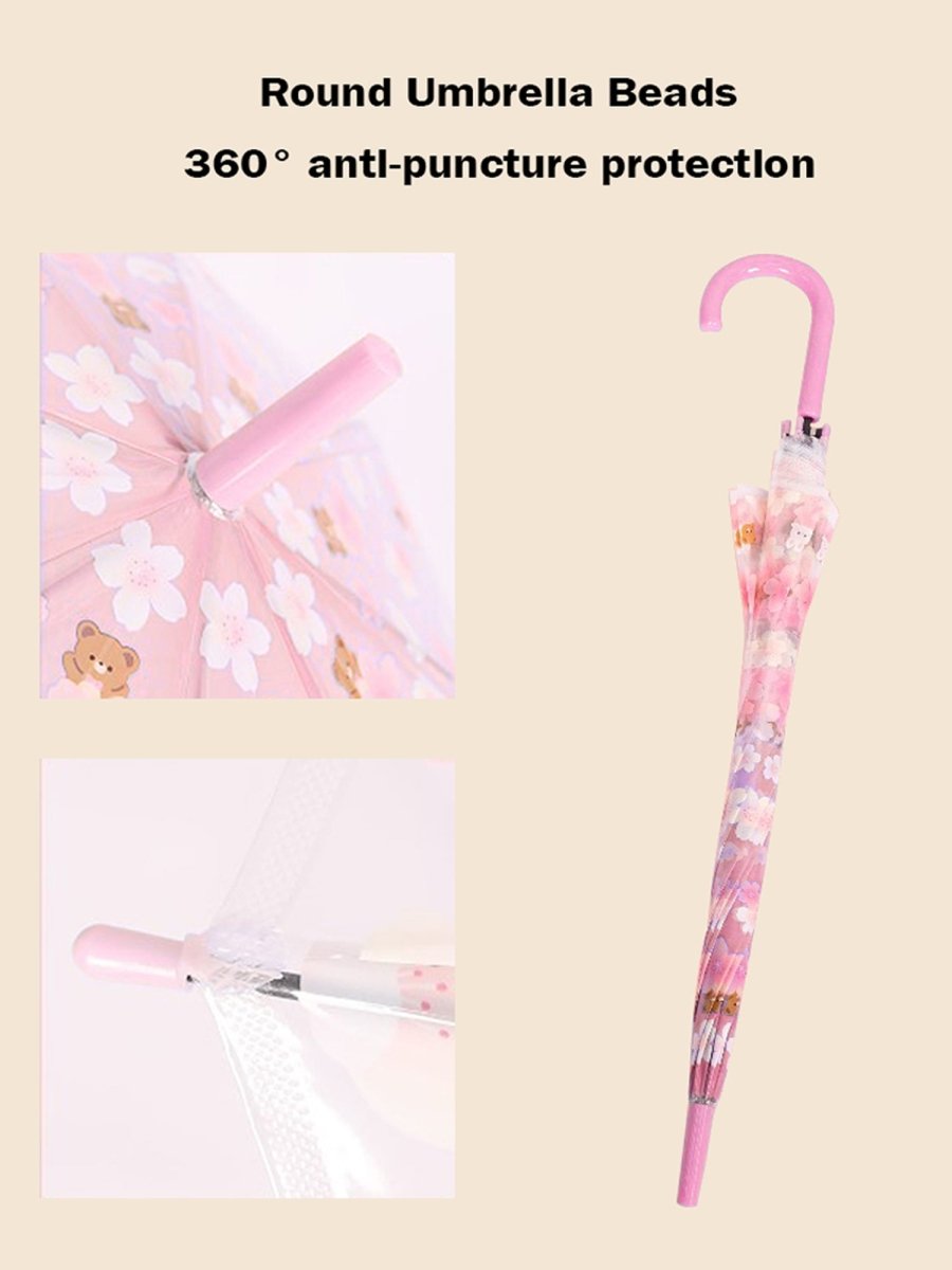 Transparent Pink Bunny Umbrella for Kids - Little Surprise BoxTransparent Pink Bunny Umbrella for Kids