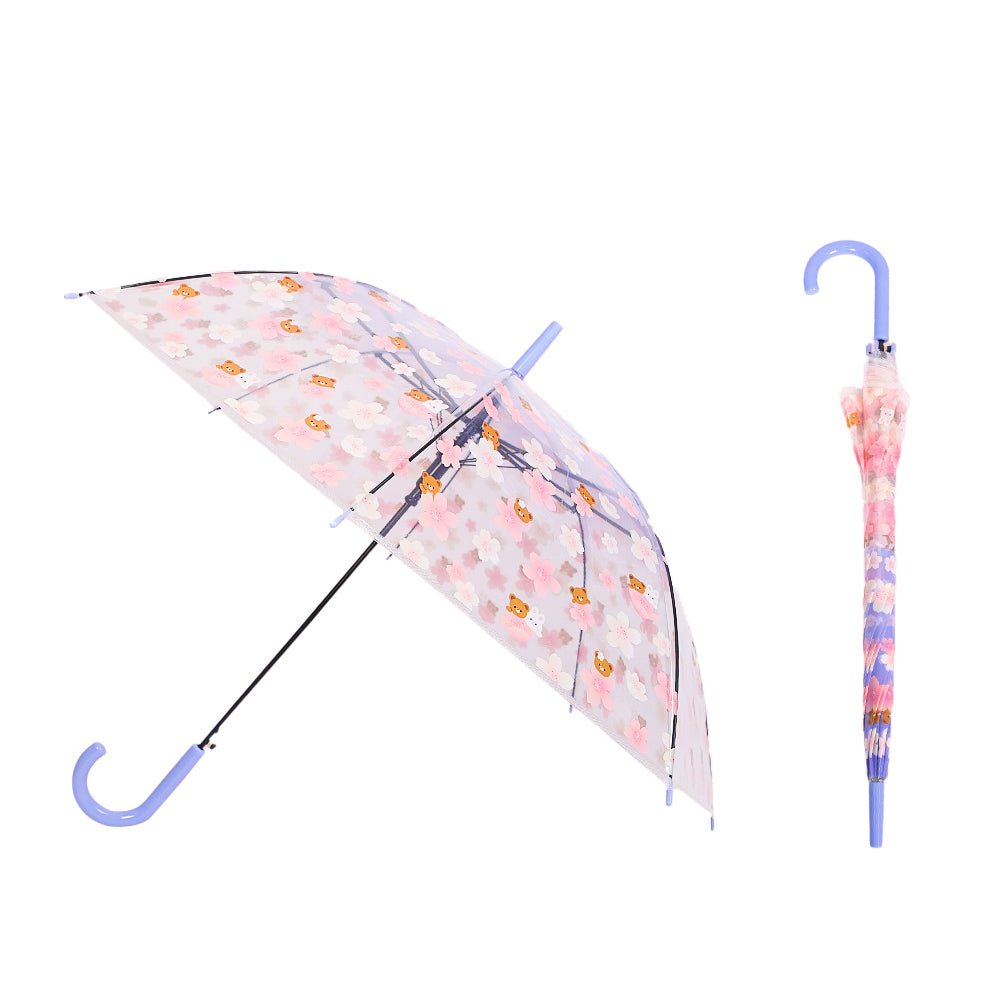 Transparent Purple Bunny Umbrella for Kids - Little Surprise BoxTransparent Purple Bunny Umbrella for Kids