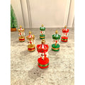 Wooden Carousel set of 6, Christmas Tree Ornaments - Little Surprise BoxWooden Carousel set of 6, Christmas Tree Ornaments