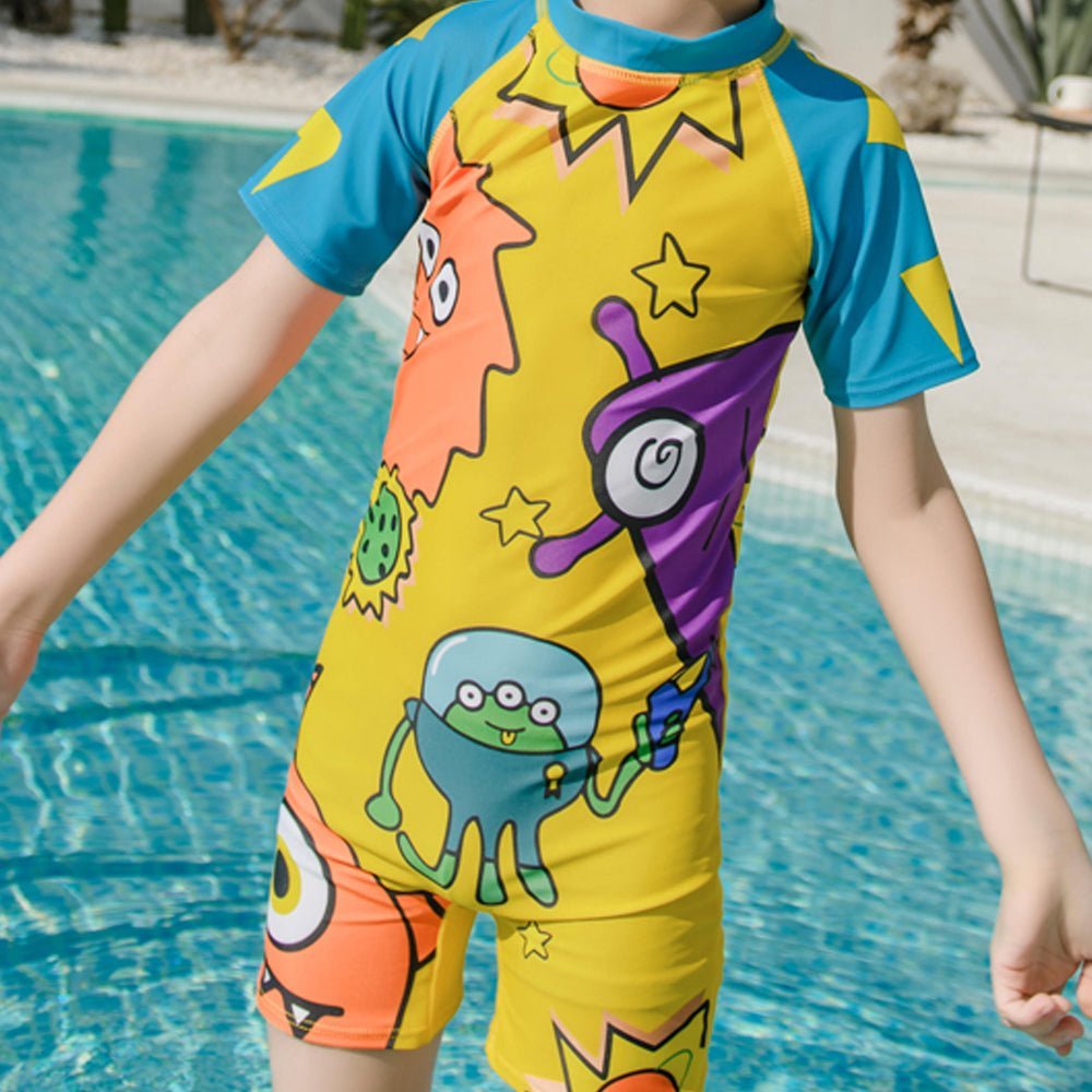 Yellow Aliens Swimwear/swimsuit for Kids - Little Surprise BoxYellow Aliens Swimwear/swimsuit for Kid - Little Surprise BoxYellow Aliens Swimwear/swimsuit for Kid