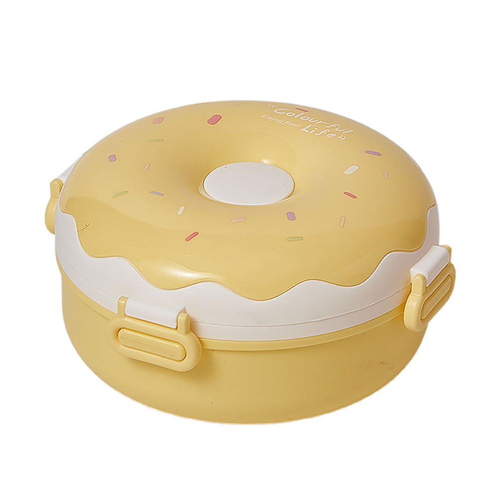 Yellow Donut Medium Size, Stainless Steel Lunch Box, 300ml - Little Surprise BoxYellow Donut Medium Size, Stainless Steel Lunch Box, 300ml