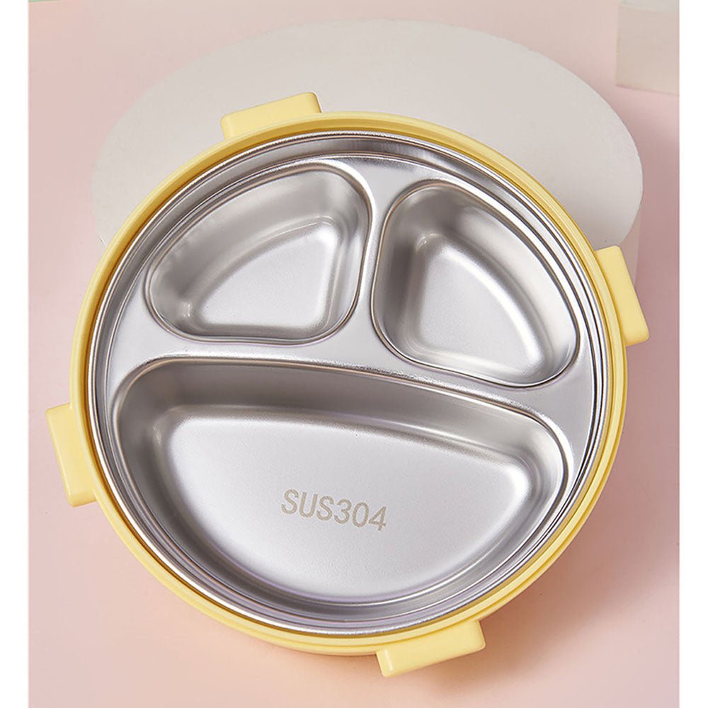 Yellow Donut Medium Size, Stainless Steel Lunch Box, 300ml - Little Surprise BoxYellow Donut Medium Size, Stainless Steel Lunch Box, 300ml