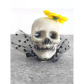 Yellow Flower Skull Akligator Clip Halloween Accessory for Halloween Party - Little Surprise BoxYellow Flower Skull Akligator Clip Halloween Accessory for Halloween Party