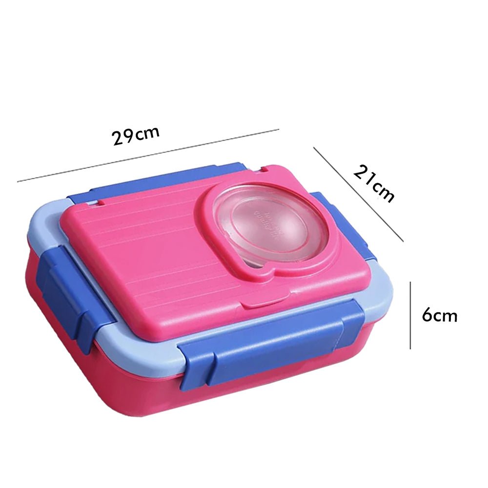 2 decker Pink & Blue Double Lock Stainless Steel Lunch /Tiffin Box for Kids - Little Surprise Box2 decker Pink & Blue Double Lock Stainless Steel Lunch /Tiffin Box for Kids