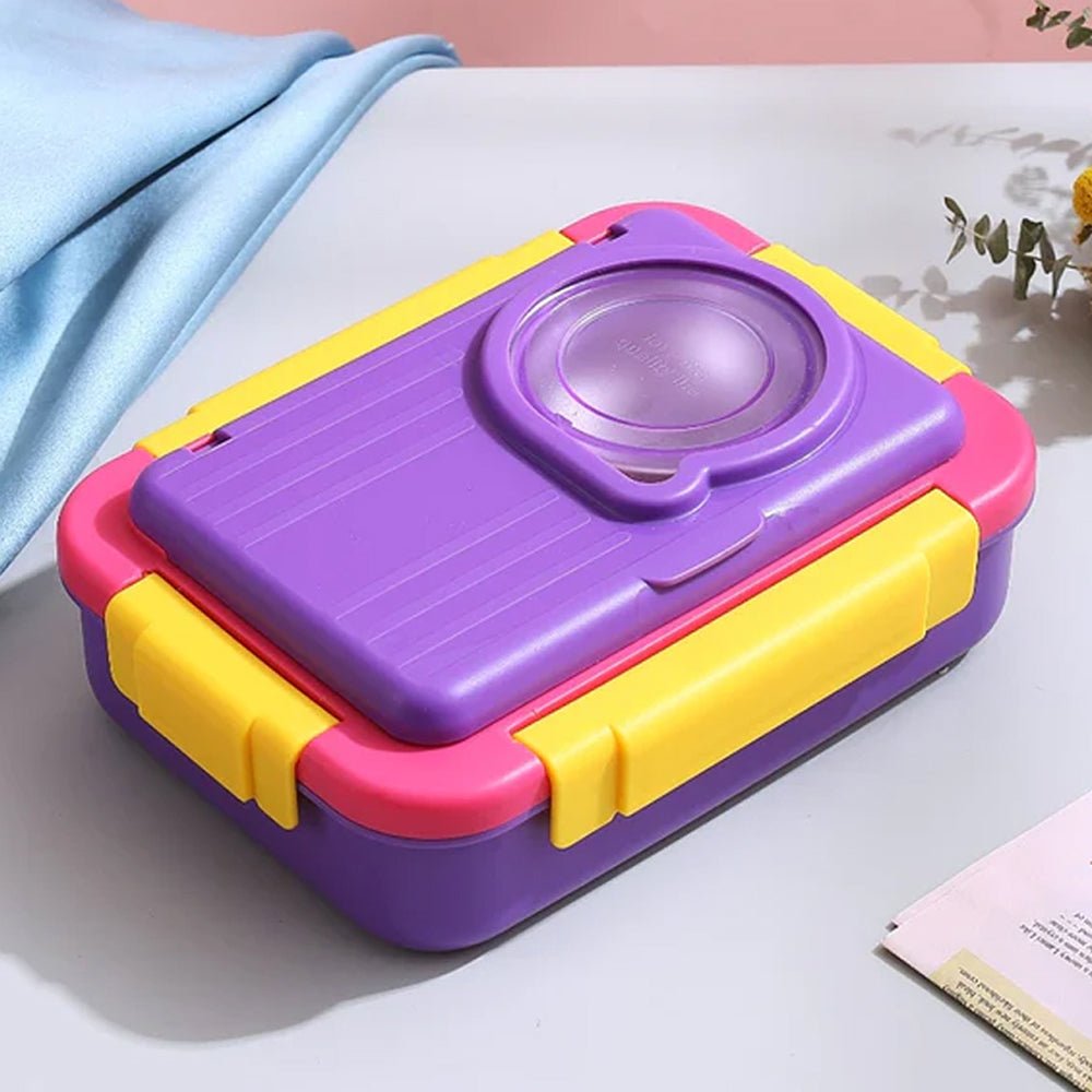 2 decker Purple & Pink Double Lock Stainless Steel Lunch /Tiffin Box for Kids - Little Surprise Box2 decker Purple & Pink Double Lock Stainless Steel Lunch /Tiffin Box for Kids