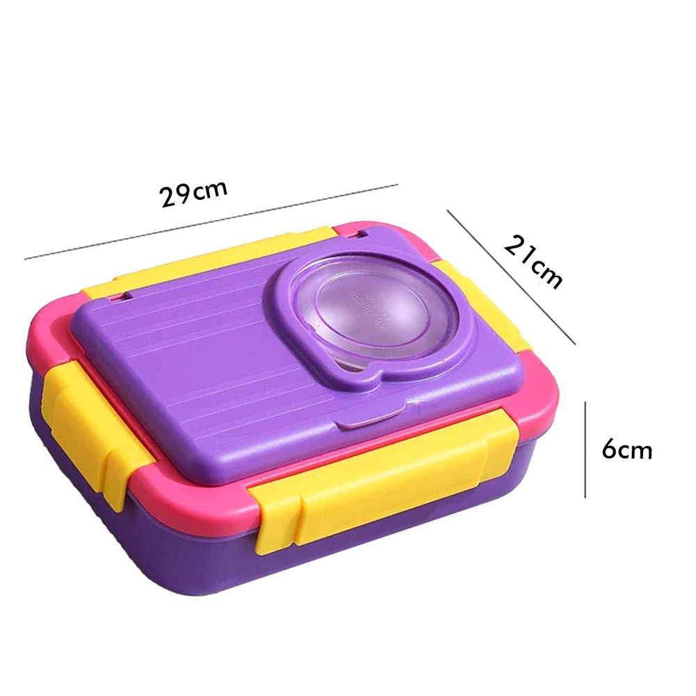 2 decker Purple & Pink Double Lock Stainless Steel Lunch /Tiffin Box for Kids - Little Surprise Box2 decker Purple & Pink Double Lock Stainless Steel Lunch /Tiffin Box for Kids