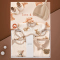 26pcs Cream & Brown Teddy Love , New born Baby Girl/Boy Gift Hamper all Season wear Clothes Gift Hamper Box, (0-6months) - Little Surprise Box26pcs Cream & Brown Teddy Love , New born Baby Girl/Boy Gift Hamper all Season wear Clothes Gift Hamper Box, (0-6months)