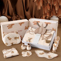 26pcs Cream & Brown Teddy Love , New born Baby Girl/Boy Gift Hamper all Season wear Clothes Gift Hamper Box, (0-6months) - Little Surprise Box26pcs Cream & Brown Teddy Love , New born Baby Girl/Boy Gift Hamper all Season wear Clothes Gift Hamper Box, (0-6months)