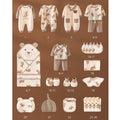 26pcs Cream & Brown Teddy Love , New born Baby Girl/Boy Gift Hamper all Season wear Clothes Gift Hamper Box, (0-6months) - Little Surprise Box26pcs Cream & Brown Teddy Love , New born Baby Girl/Boy Gift Hamper all Season wear Clothes Gift Hamper Box, (0-6months)