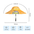 3 Ducklings theme, Unique Spanish Patio Style Kids Umbrella, 5-12 years,Orange - Little Surprise Box3 Ducklings theme, Unique Spanish Patio Style Kids Umbrella, 5-12 years,Orange