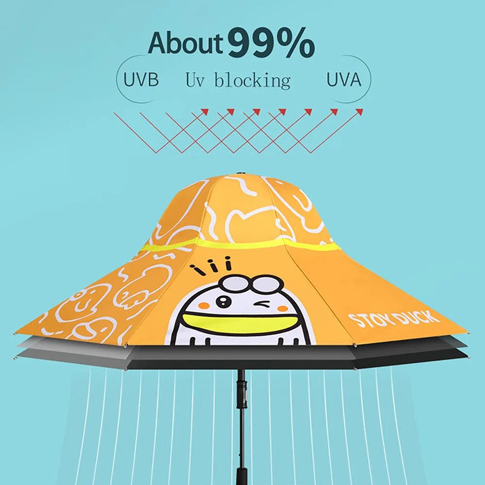 3 Ducklings theme, Unique Spanish Patio Style Kids Umbrella, 5-12 years,Orange - Little Surprise Box3 Ducklings theme, Unique Spanish Patio Style Kids Umbrella, 5-12 years,Orange
