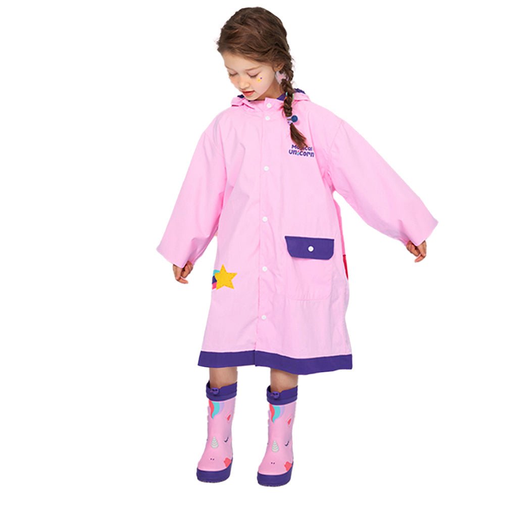 3d Peach Unicorn Kids Raincoat - Little Surprise Box3d Peach Unicorn Kids Raincoat