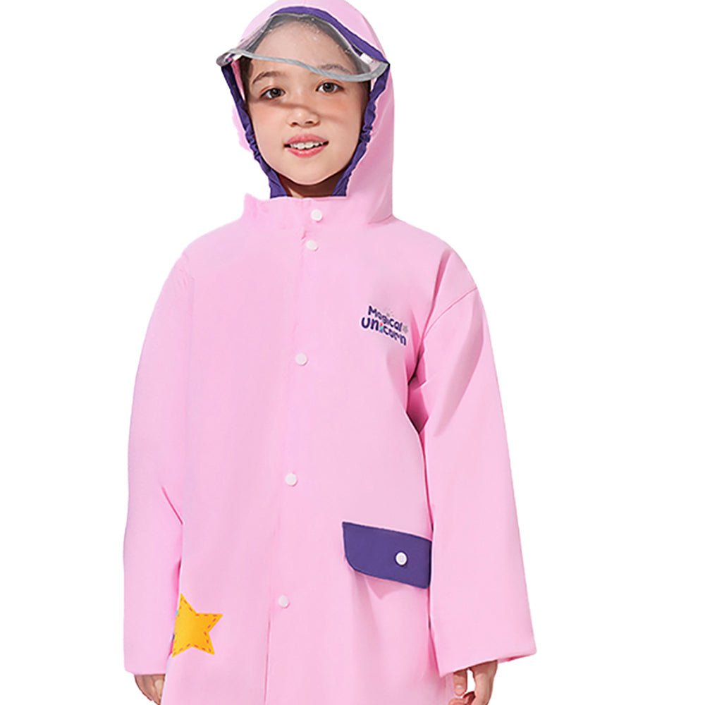 3d Peach Unicorn Kids Raincoat - Little Surprise Box3d Peach Unicorn Kids Raincoat