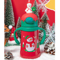 3d Snowman Head Christmas Theme Stainless Steel Water Bottle with handle for Infants and Toddlers, Red ,360ml - Little Surprise Box3d Snowman Head Christmas Theme Stainless Steel Water Bottle with handle for Infants and Toddlers, Red ,360ml