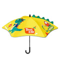 3d Tail Cool Dino Transparent Patch Kids Umbrella, 2-6 years, Yellow - Little Surprise Box3d Tail Cool Dino Transparent Patch Kids Umbrella, 2-6 years, Yellow