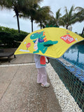 3d Tail Cool Dino Transparent Patch Kids Umbrella, 2-6 years, Yellow - Little Surprise Box3d Tail Cool Dino Transparent Patch Kids Umbrella, 2-6 years, Yellow