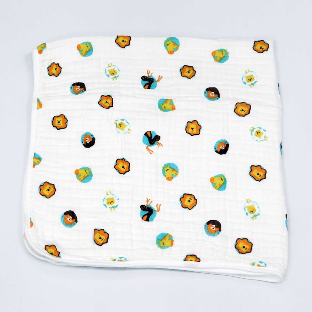 Animal Kingdom designed Baby Muslin Cotton Bath Towel/Baby Blanket/Swaddle