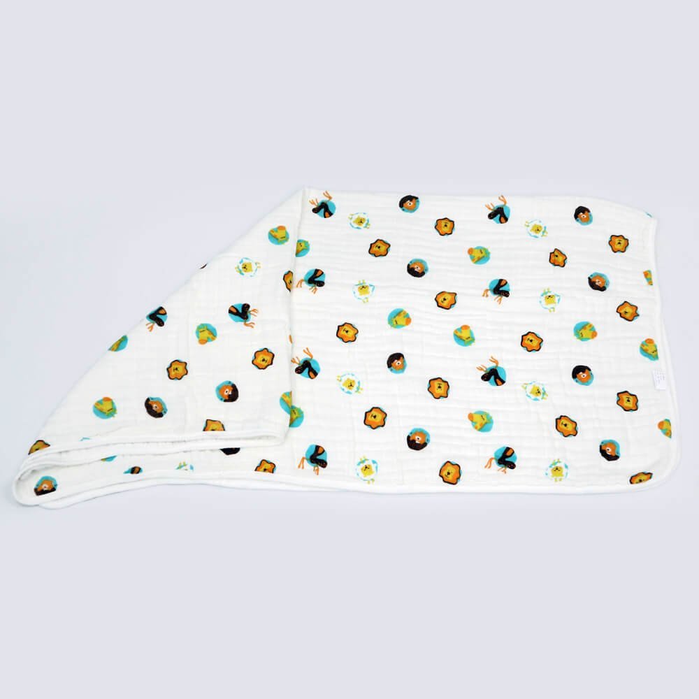 Animal Kingdom designed Baby Muslin Cotton Bath Towel/Baby Blanket/Swaddle