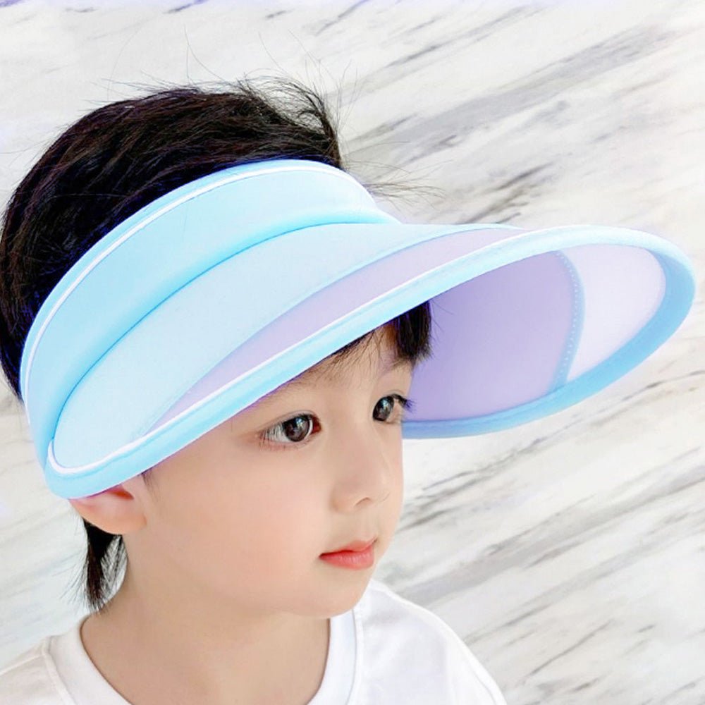 Aqua Blue Sports Sun shade Adjustable Tennis/Visor Cap - Little Surprise BoxAqua Blue Sports Sun shade Adjustable Tennis/Visor Cap