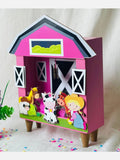 Barnyard Piggy Bank with Cowgirl (Pink) - Little Surprise BoxBarnyard Piggy Bank with Cowgirl (Pink)