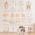 Beige Rabbit 27pcs Mini Suitcase style Newborn Hamper for Baby Boy/Baby Girl , 0-6 months - Little Surprise BoxBeige Rabbit 27pcs Mini Suitcase style Newborn Hamper for Baby Boy/Baby Girl , 0-6 months