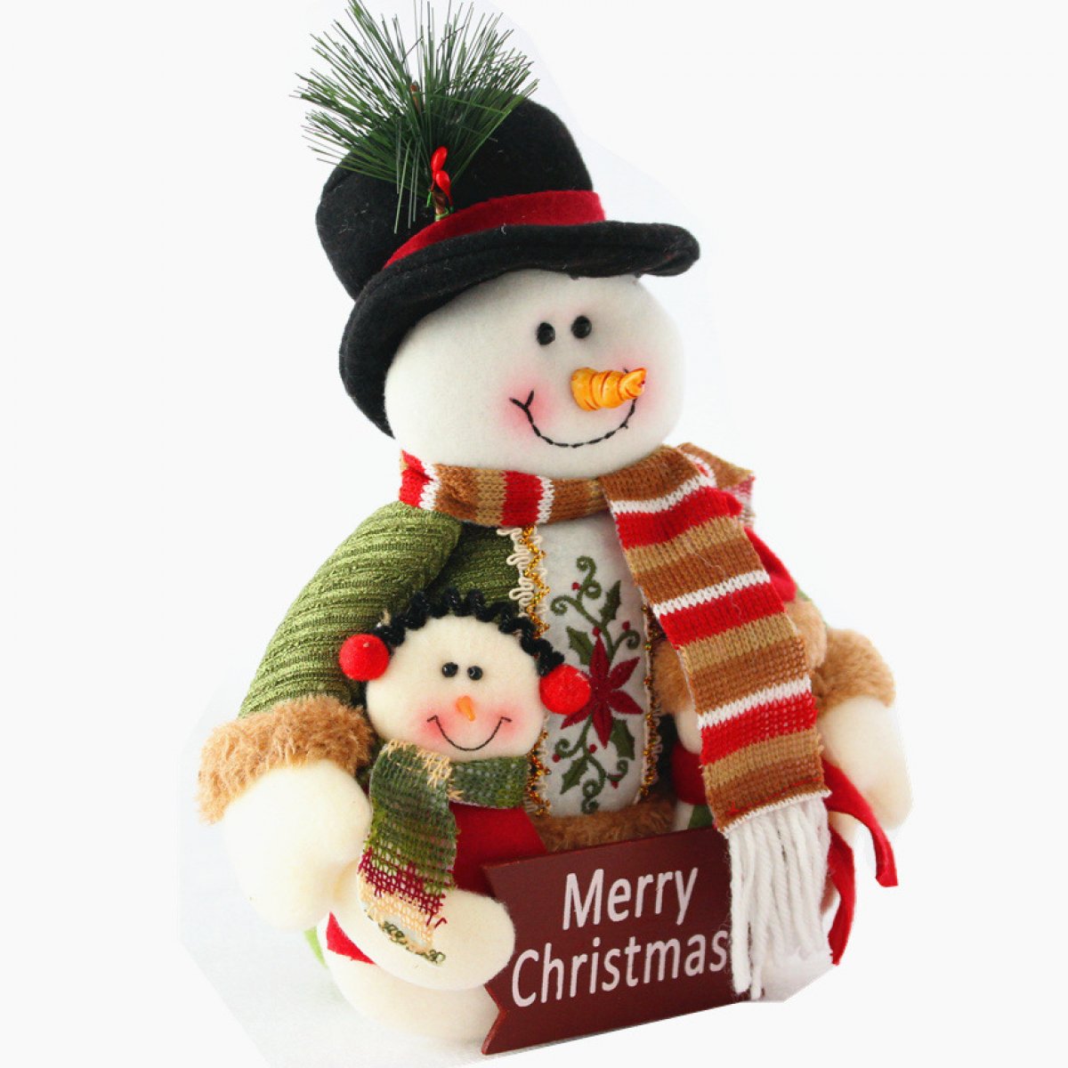Big Belly Snow Man Trio Christmas Table Décor - Little Surprise BoxBig Belly Snow Man Trio Christmas Table Décor